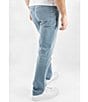 Color:Light Stone - Image 3 - Slim Straight Garment Dyed Jeans