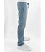 Color:Light Stone - Image 4 - Slim Straight Garment Dyed Jeans