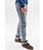Color:Light Grey - Image 3 - Slim Straight Graybeard Jeans