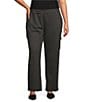 Dex Clothing Plus Mid Rise Soft Cargo Pants, Color:Charcoal Heather - Image 1