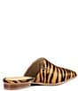 Color:Cuoio/Black Zebra - Image 2 - High Up Tiger Print Calf Hair Mules
