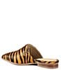 Color:Cuoio/Black Zebra - Image 3 - High Up Tiger Print Calf Hair Mules