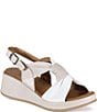 Diba True Kala Flower Leather Knotted Platform Wedge Sandals - Image 1