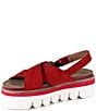 Color:Red - Image 4 - Razzle Dazz Suede Platform Sandals