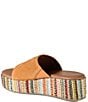 Color:Orange - Image 3 - Rock Steady Suede Platform Wedge Slides