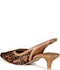 Diba True Settle Down Leopard Print Calf Hair Slingback Kitten Heel Pumps - Image 3