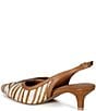 Diba True Settle Down Zebra Print Calf Hair Slingback Kitten Heel Pumps - Image 3