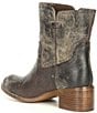 Color:Charcoal - Image 3 - West Haven Distressed Leather Block Heel Western Boots