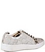 Color:Light Gold Multi - Image 2 - Yuli Ana Woven Leather Leopard Print Accent Sneakers