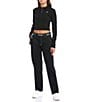 Color:Black - Image 3 - High Rise Relaxed Carpenter Pants