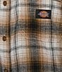 Color:White Outdoor Plaid - Image 4 - Long Sleeve Brushed Plaid Print Button Front Flannel Shirt