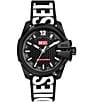 Color:Black - Image 1 - Men's Baby Chief Solar-Powered Three Hand Black rPET Strap Watch