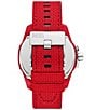 Color:Red - Image 2 - Men's Baby Chief Three-Hand Analog Solar-Powered Red rPET Strap Watch