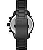 Color:Gunmetal - Image 3 - Men's Chronograph Black-Tone Stainless Steel Bracelet Watch