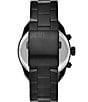 Color:Black - Image 3 - Men's Chronograph Black-Tone Stainless Steel Bracelet Watch