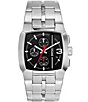 Color:Silver - Image 1 - Men's Cliffhanger Chronograph Stainless Steel Bracelet Watch