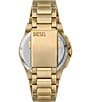Color:Gold - Image 3 - Men's Framed Chronograph Gold-Tone Stainless Steel Bracelet Watch