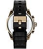 Diesel Men's Mega Chief Slim Chronograph Black Leather Strap Watch - Image 2