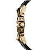 Diesel Men's Mega Chief Slim Chronograph Black Leather Strap Watch - Image 3