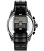 Diesel Men's Mega Chief Slim Chronograph Black Leather Strap Watch - Image 3