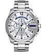 Color:Silver - Image 1 - Men's Mega Chief Stainless Steel Watch