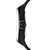 Color:Black - Image 2 - Men's Scraper Three-Hand Black Stainless Steel Mesh Bracelet Watch