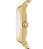 Color:Gold - Image 3 - Men's Scraper Three-Hand Gold-Tone Stainless Steel Bracelet Watch
