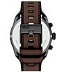 Diesel Men's Spiked Chronograph Leather Strap Watch - Image 2