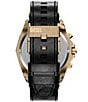 Diesel Men's Stinger Chronograph Black Leather Strap Watch - Image 2