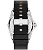 Diesel Men's Stinger Three-Hand Black Leather Strap Watch - Image 2