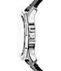 Diesel Men's Stinger Three-Hand Black Leather Strap Watch - Image 4
