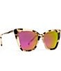 DIFF Eyewear Becky II Tortoise Polarized Cat Eye Sunglasses, Color:Cream Tortoise/Pink - Image 3