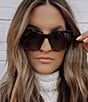 Color:Grey Fade - Image 6 - Bella Oversized Polarized Sunglasses