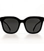 Color:Black - Image 2 - Gia Oversized Square Sunglasses