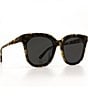 Color:Tortoise - Image 1 - Gia Oversized Square Sunglasses