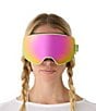 DIFF Eyewear DiFF Eyewear Unisex Alpine Polarized 95mm Shield Snow Goggles, Color:Pink - Image 2