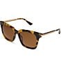 DIFF Eyewear Women's Bella 54mm Square Polarized Sunglasses, Color:Brown Kombu - Image 1