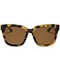 DIFF Eyewear Women's Bella 54mm Square Polarized Sunglasses, Color:Brown Kombu - Image 2