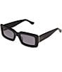 DIFF Eyewear Women's Indy 51mm Rectangle Sunglasses, Color:Black - Image 1