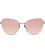 DIFF Eyewear Women's Kinsley 57mm Round Sunglasses, Color:Champagne - Image 2