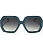 DIFF Eyewear Women's Nola 51mm Square Sunglasses, Color:Deep Space - Image 2