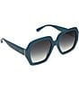 DIFF Eyewear Women's Nola 51mm Square Sunglasses, Color:Deep Space - Image 3