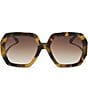DIFF Eyewear Women's Nola 51mm Square Sunglasses, Color:Brown Kombu - Image 2