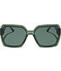 DIFF Eyewear Presley 63mm Square Sunglasses, Color:Sage Crystal - Image 2