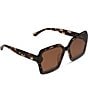 DIFF Eyewear Presley 63mm Square Sunglasses, Color:Espresso Tortoise - Image 3