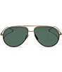 DIFF Eyewear x Jessie James Decker Women's Denver 61mm Aviator Sunglasses, Color:Gold/Green - Image 2