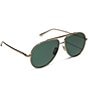 DIFF Eyewear x Jessie James Decker Women's Denver 61mm Aviator Sunglasses, Color:Gold/Green - Image 3