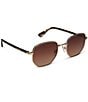 DIFF Eyewear x Jessie James Decker Women's JJD 54mm Round Sunglasses, Color:Gold - Image 3