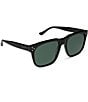 DIFF Eyewear x Jessie James Decker Women's Sicily 54mm Square Sunglasses, Color:Black - Image 3