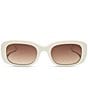 DIFF Eyewear x White Lotus Italy 53mm Rectangle Sunglasses, Color:Ivory - Image 2